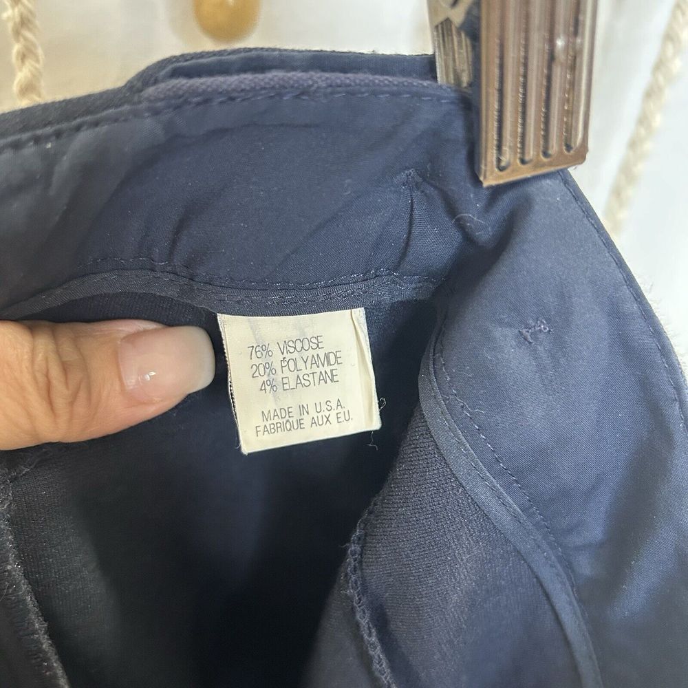 Theory Dress Pants Women's Blue Fit at the waist Slacks Bootcut Leg No size Labe - Picture 9 of 10